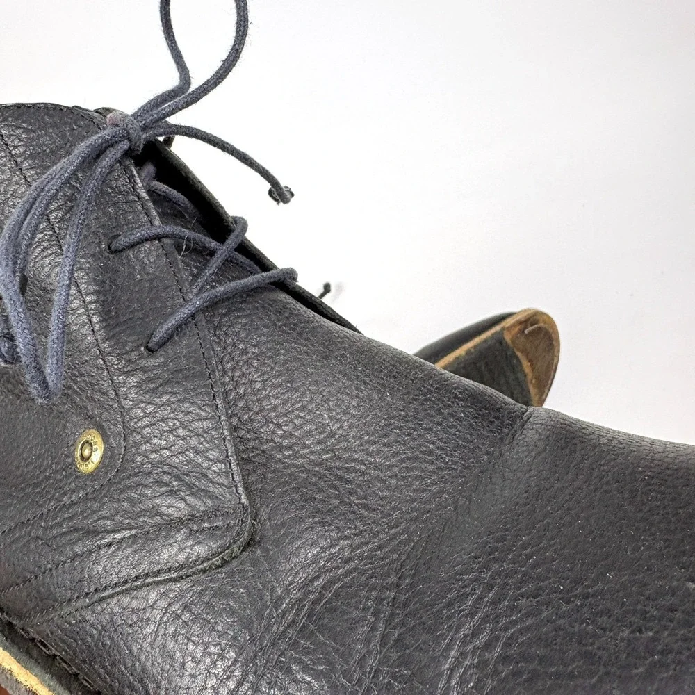 J Shoes Mohave 2 Chukka Boot Mens Sz 12 Black Pebbled Leather Soft Hipster *READ